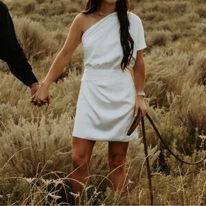 Pink Lily White Dress - Bridal Dress - Bridal Shower